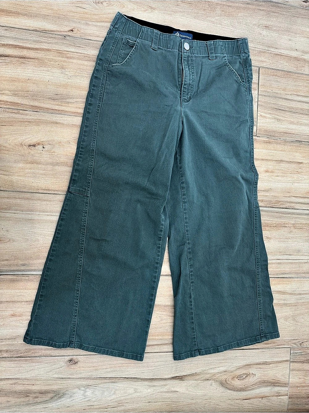 Democracy Ab Solution Wide Leg Pants Green Size 12